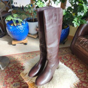 Brand New!!! MICHAEL Michael Kors Cordovan Vachetta Leather Boots Size 9.5